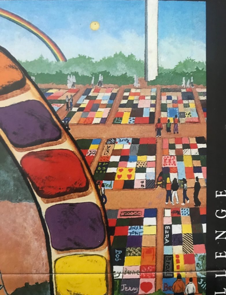 Illustration of the AIDS Memorial Quilt in Washington