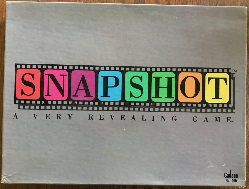 Cover is just text that says Snapshot, each letter a different color