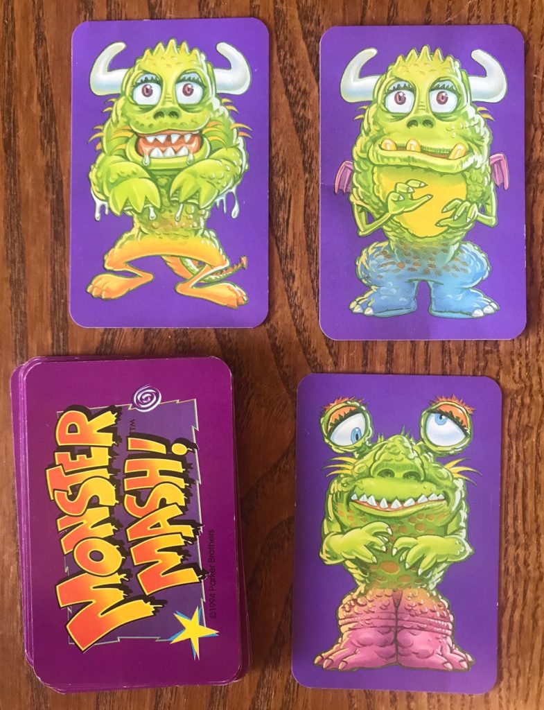 Monster cards showing some similarities and differences