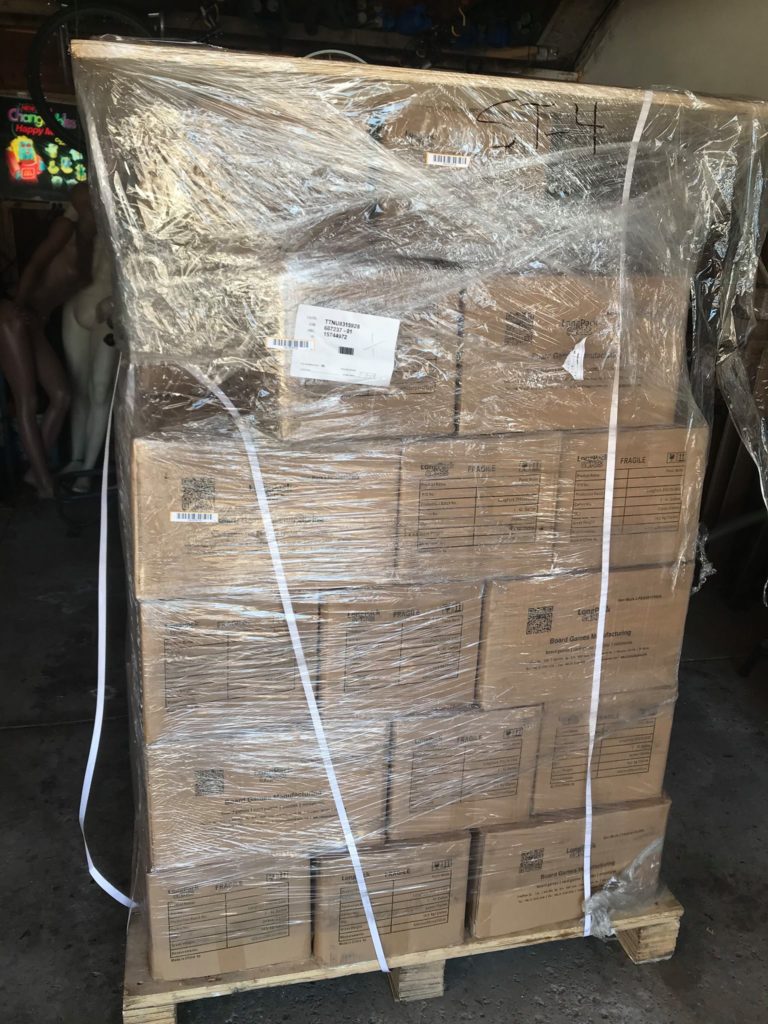 Pallet of games