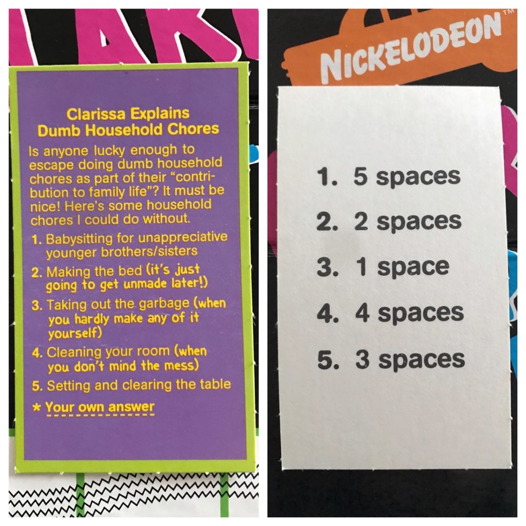 A Clarissa Explains card about chores