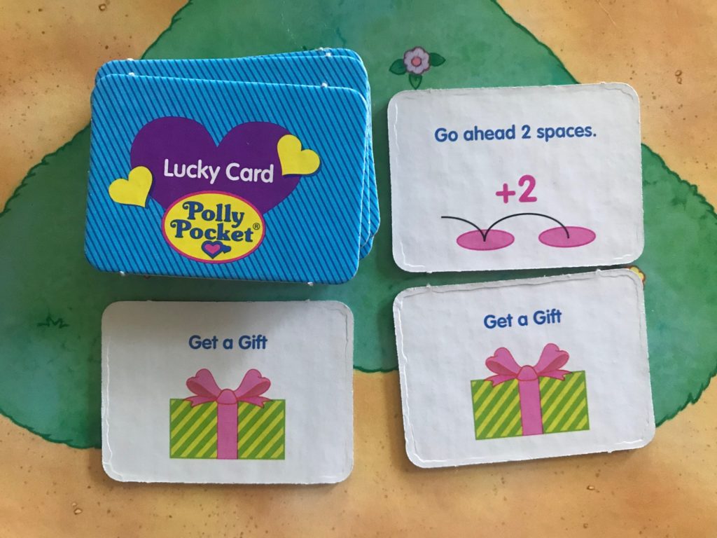 Example lucky cards let you move or draw invitations or take a gift, etc